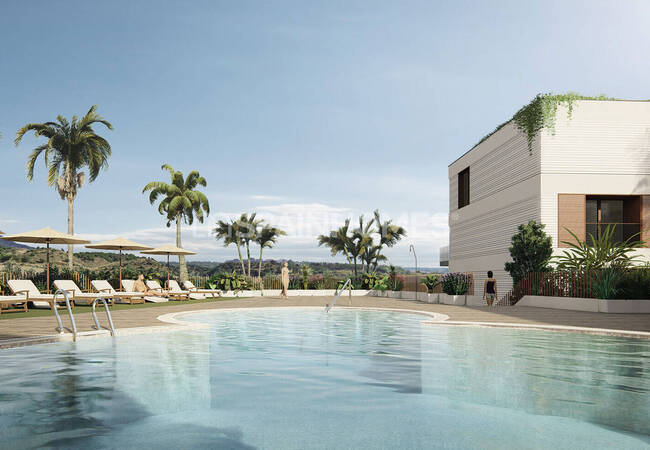 Málaga Estepona'da Geniş Teraslı Açık Plan Daireler 5