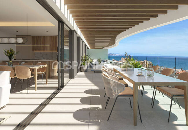 Mijas Costa'da Eşsiz Deniz Manzaralı Geniş Daireler 7