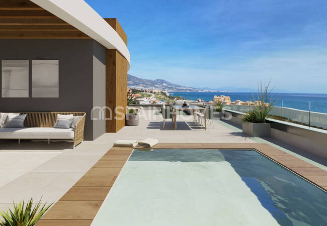 Mijas Costa'da Eşsiz Deniz Manzaralı Geniş Daireler 5