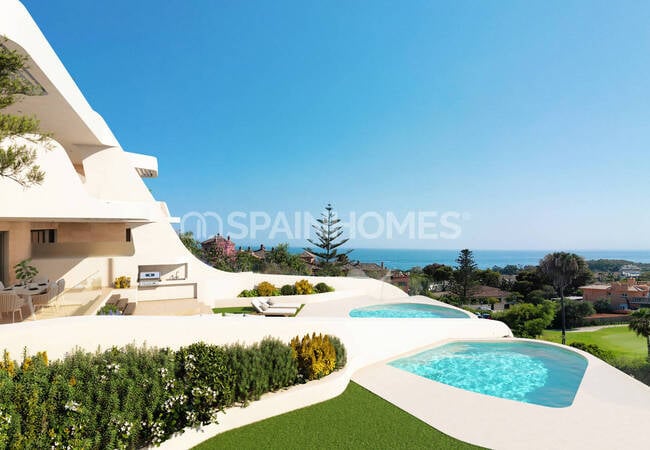 Luxe Flats Intertwined Perfectly with Pools and Views in Marbella 1