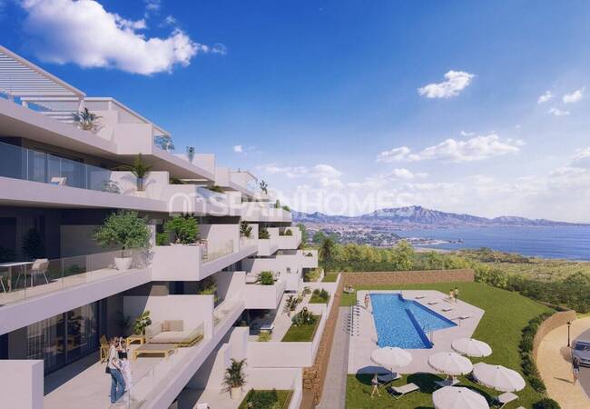 Apartments with Spacious Terrace Areas in Manilva Spain