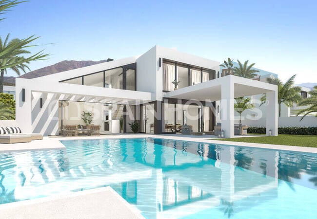 Huizen Met Privézwembad En Uitzicht Op Zee In Malaga Mijas