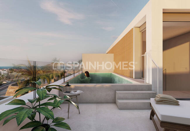 Estepona'da Kullanışlı İç Tasarımlı Yarı Müstakil Villalar 5