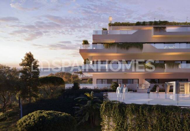 Malaga Mijas'ta Golf Sahasına Yakın Deniz Manzaralı Daireler 2