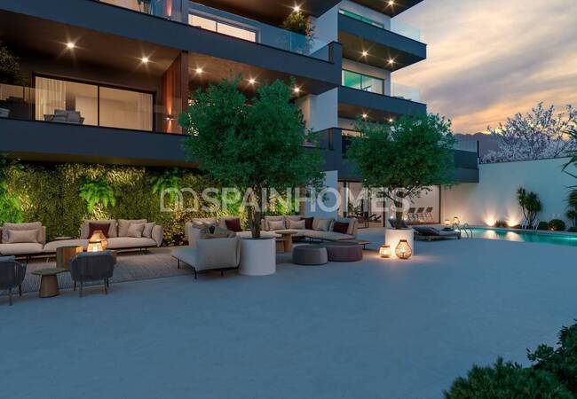 Málaga Fuengirola'da Havuzlu Sitede Daireler 3