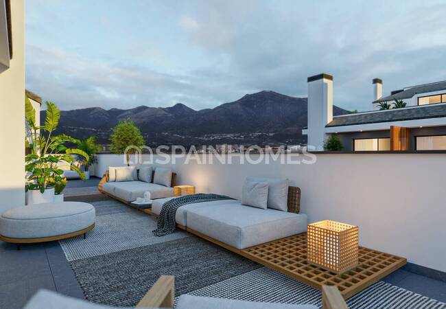 Málaga Fuengirola'da Havuzlu Sitede Daireler 7