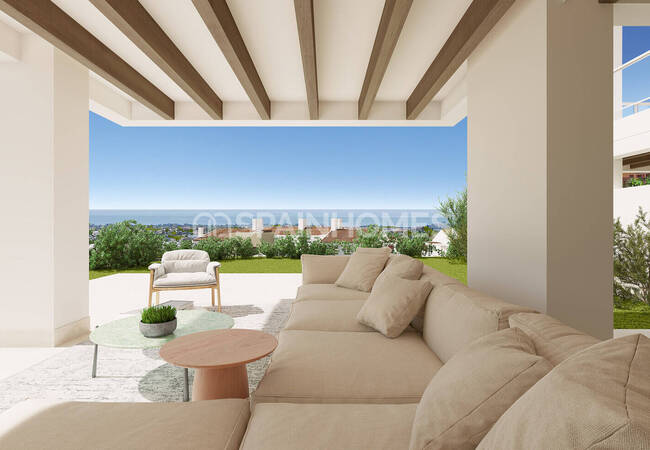 Sea-view Properties in a Complex with Pool in Benahavis 2