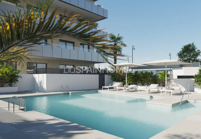 Málaga Mijas'ta Havuzlu Sitede Şehir Manzaralı Daireler 2