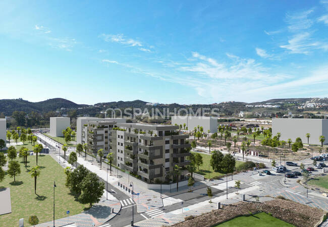 Málaga Mijas'ta Havuzlu Sitede Şehir Manzaralı Daireler 5