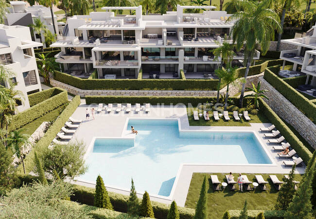 Mountain-view Flats in a Complex Near the Beach in Estepona Málaga 3