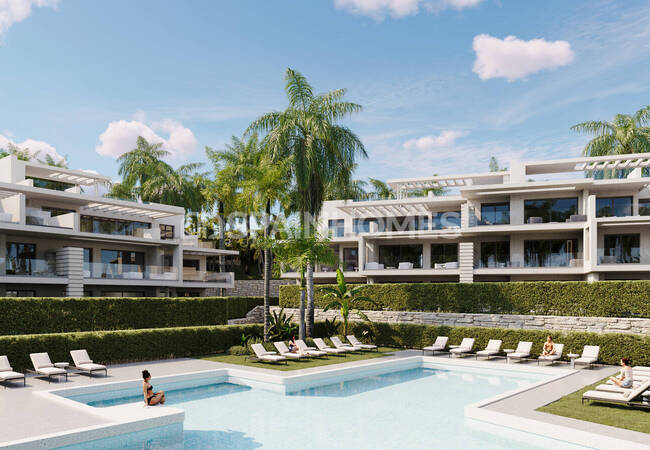 Mountain-view Flats in a Complex Near the Beach in Estepona Málaga 7