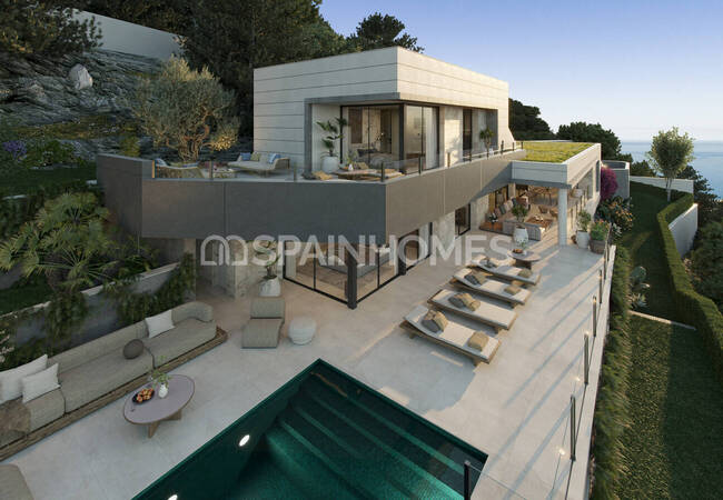 Detaches Sea-view Houses with Pools and Gardens in Málaga 1