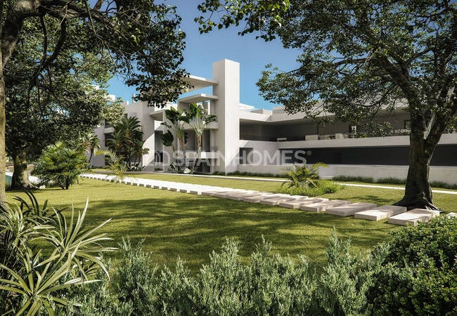 Stilvolle Neubauwohnungen In Einem Komplex Mit Pool In Casares 4