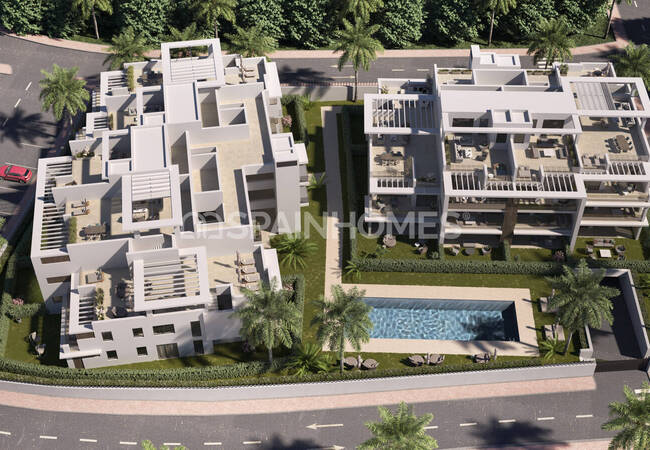 Стильные дизайнерские апартаменты с видом на море в Эстепоне Малага 11