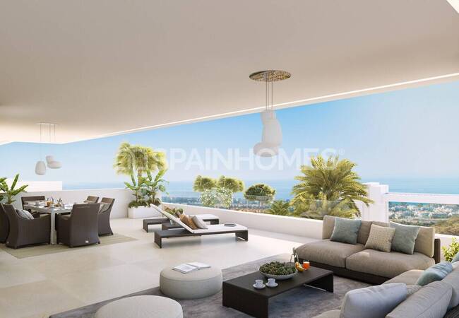 Sea View Apartments with Large Terraces in Estepona