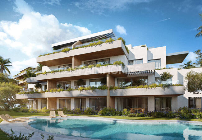 Immobilien Mit Meerblick In Einem Komplex Mit Pool In Mijas Málaga 1