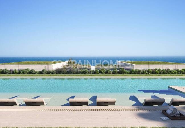 Sea-view Apartments in a Complex with Pool and Parking in Manilva