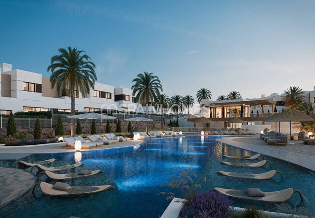 Reihenhäuser In Der Nähe Des Golfplatzes In Mijas Malaga 1