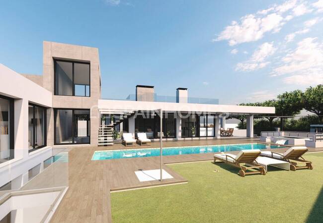 Casas Elegantes Con Salón Diáfano En El Chaparral, Mijas 1