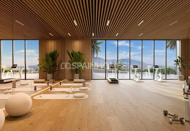 Mijas Málaga'da Deniz ve Golf Sahası Manzaralı Daireler 5