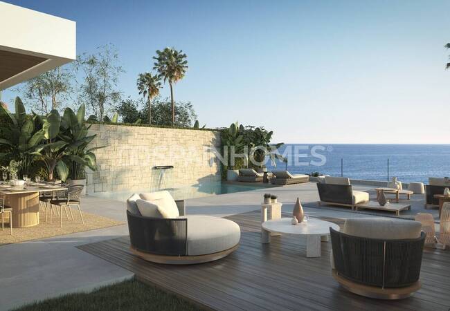 Тихие дома с широким видом на Средиземное море в Михас 2