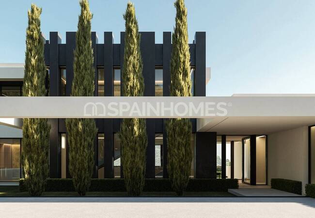 Виллы с бассейнами и садами в Бенахавис Малаге 22