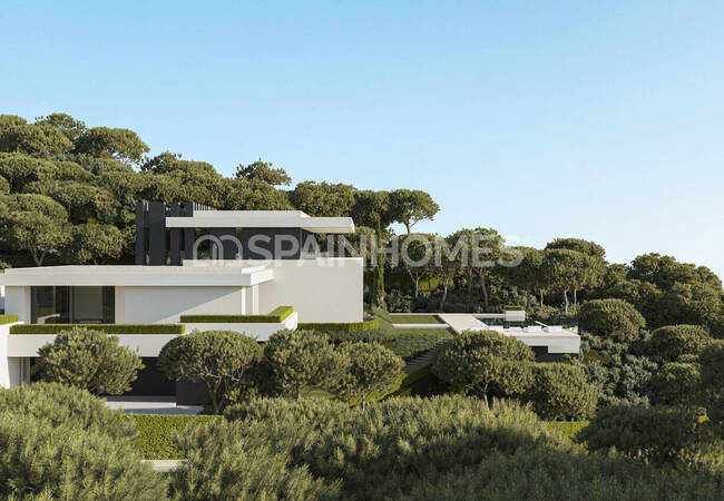 Виллы с бассейнами и садами в Бенахавис Малаге 13