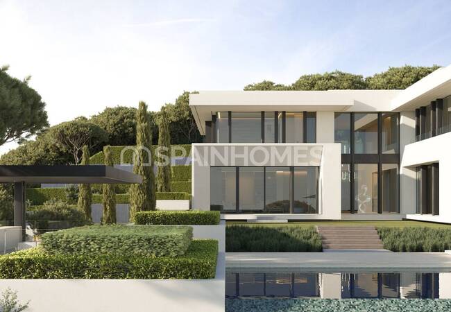 Виллы с бассейнами и садами в Бенахавис Малаге 17