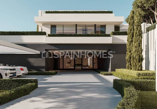 Виллы с бассейнами и садами в Бенахавис Малаге 23