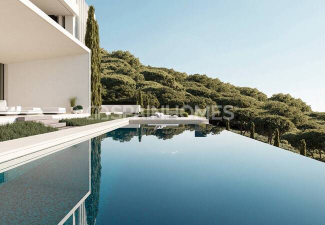 Виллы с бассейнами и садами в Бенахавис Малаге 12