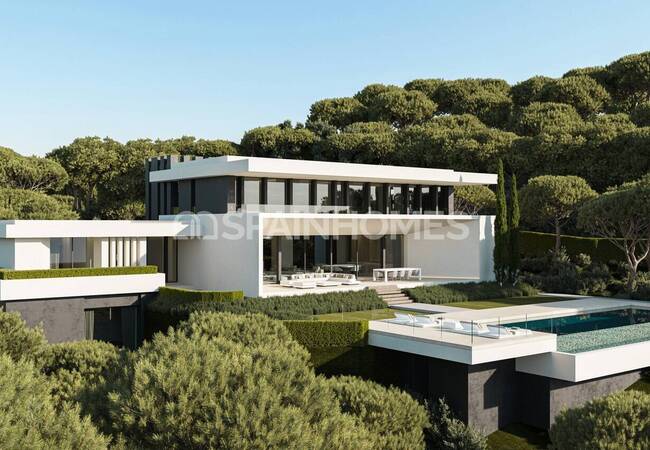 Виллы с бассейнами и садами в Бенахавис Малаге 11