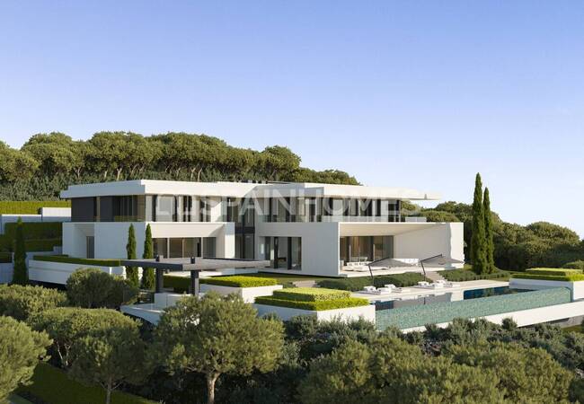 Виллы с бассейнами и садами в Бенахавис Малаге 8