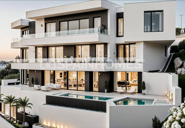 Villa with Sea and Golf Views in Mijas Malaga 1