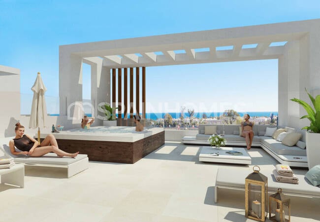 Huizen In Een Beveiligd Complex Vlakbij De Kust In Mijas Málaga 3