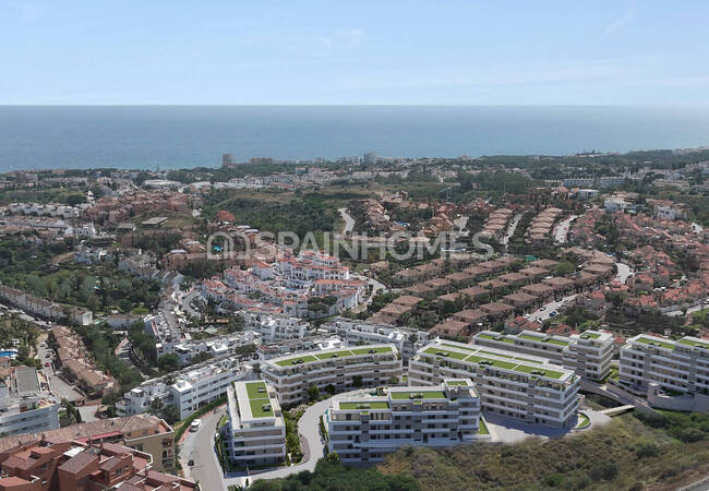 Mijas Málaga'da Denize 2,5 Km Mesafede Şık Daireler 1
