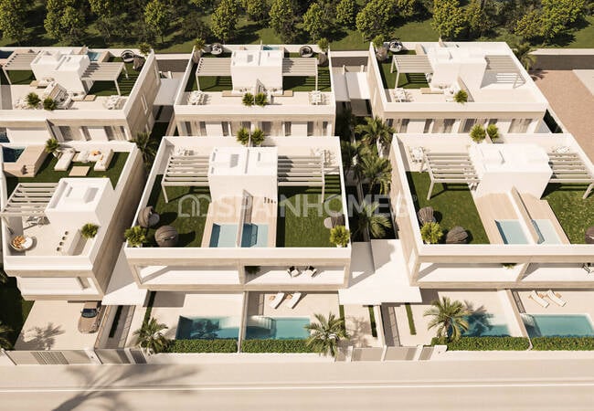 Málaga San Pedro'da Havuzlu Sitede Yarı Müstakil Evler 7