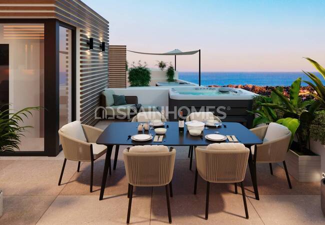 Marbella Elviria'da Deniz Manzaralı Yarı Müstakil Evler 9