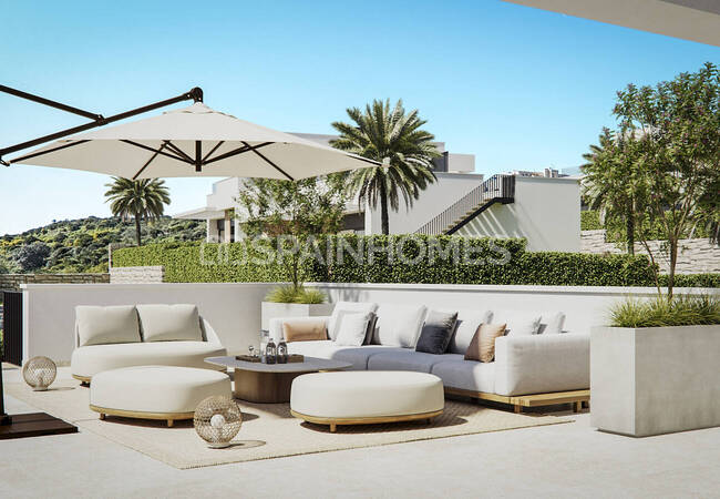 Maisons De Ville Avec Piscines Privées Et Vues Sur Golf À Mijas 17