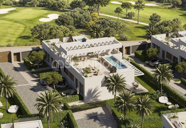 Maisons De Ville Avec Piscines Privées Et Vues Sur Golf À Mijas