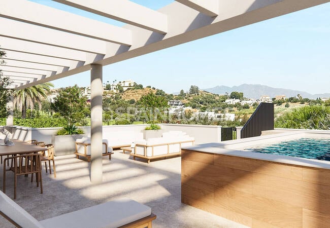 Maisons De Ville Avec Piscines Privées Et Vues Sur Golf À Mijas 1