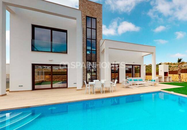 Finestrat Costa Blanca’da Deniz Manzaralı Modern Villalar 2