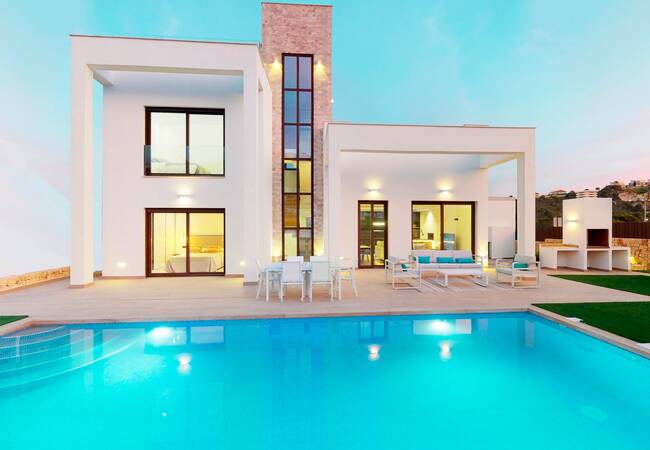 Villas Modernas Con Vistas Al Mar En Finestrat Costa Blanca 1