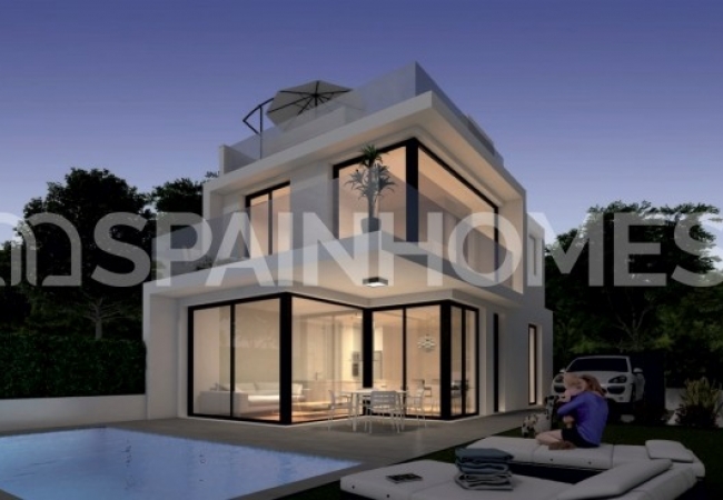Contemporary 3 Bedroom Houses with Solarium in Orihuela Costa 1