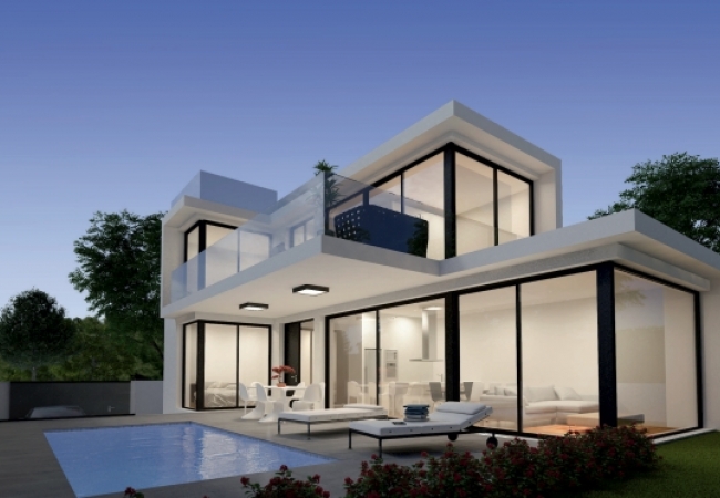 Contemporary 3 Bedroom Houses with Solarium in Orihuela Costa