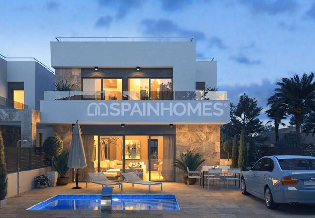 Detached Villas with Solarium for Sale in San Miguel De Salinas 1