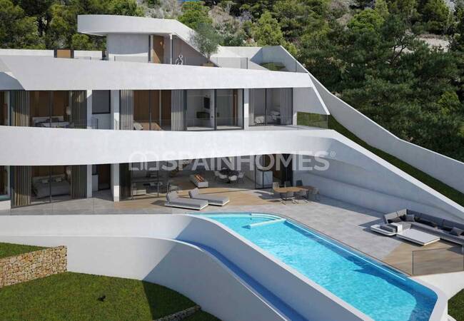 Вилла с Эксклюзивным Дизайном в Альтеа, Коста-Бланка 2