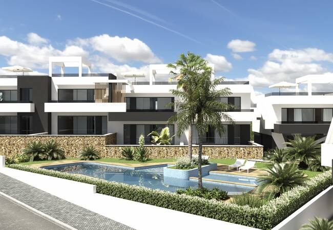 New Bungalows in a Complex with Pool in Orihuela Costa 1