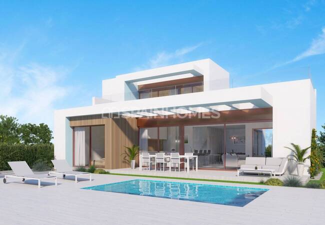 Moderne Vrijstaande Villa's Met Tuinen In Alicante