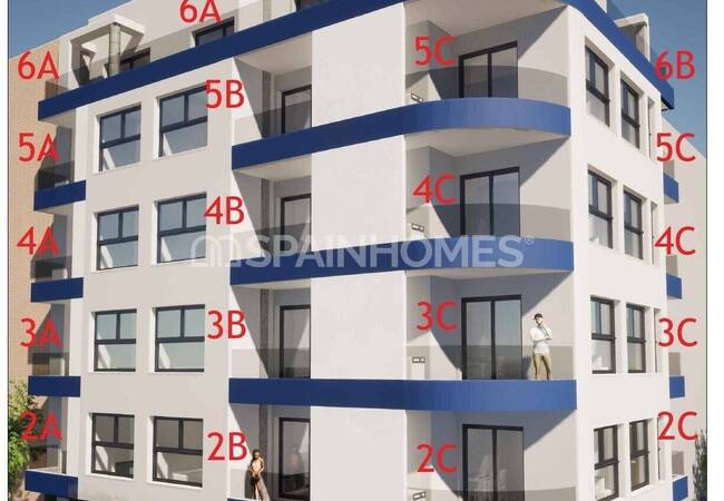 Alicante Torrevieja'da Havuzlu Site İçinde Modern Daireler 1