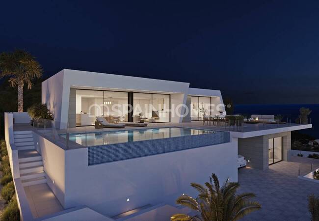 Villa Contemporánea Con Piscina Infinita En Alicante 4